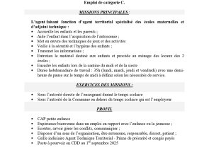 ANNONCE ATSEM