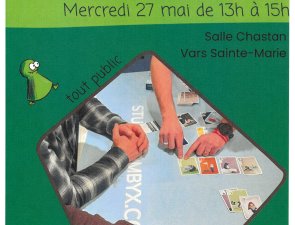 Mercredi 27 mai de 13H à 15H