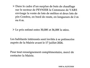 AVIS AUX ADMINISTRES