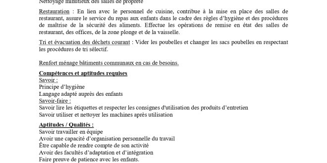 Annonce agent poly