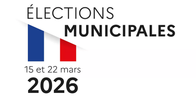infographie elections municipales 2026 avec drapeau français