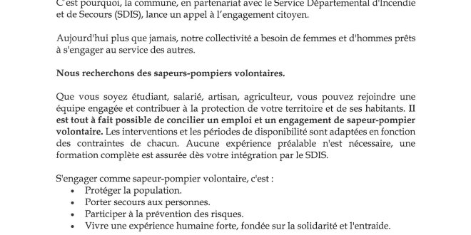 Devenez Sapeur-Pompier 